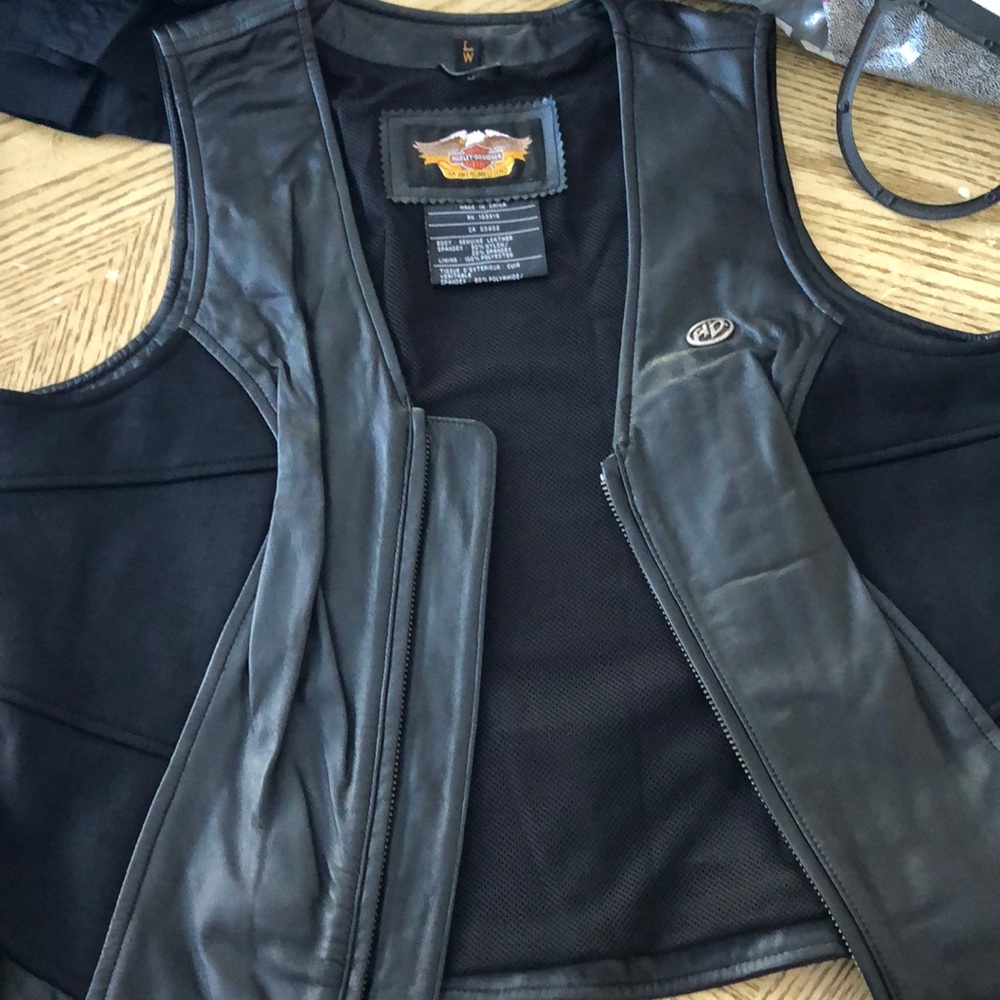 Leather vest